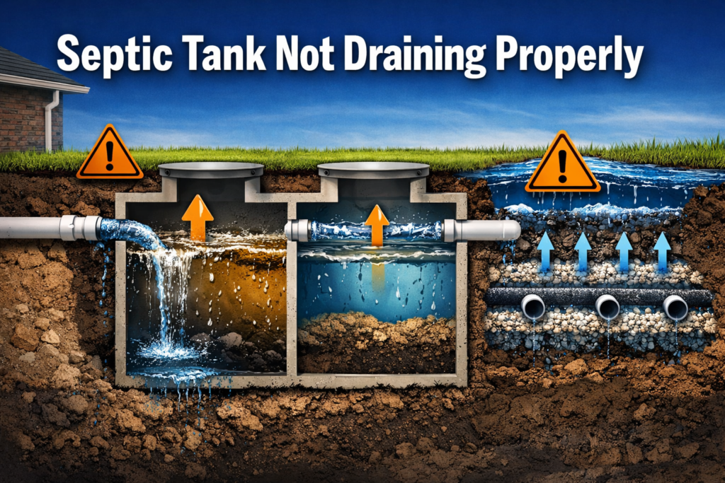 Septic Tank Not Draining Properly