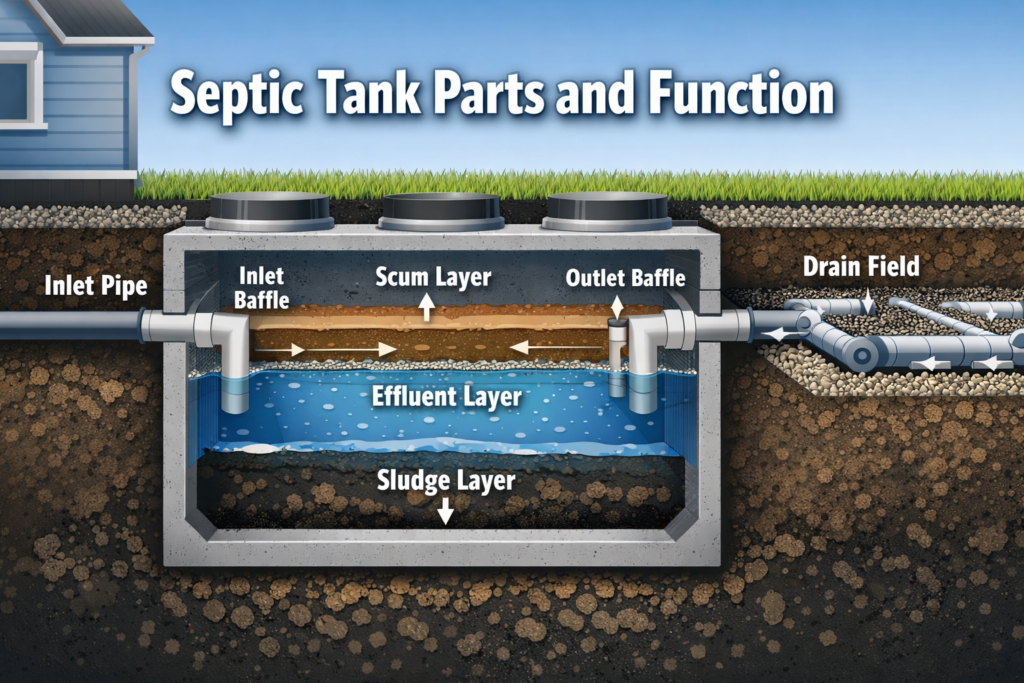 Septic Tank Parts and Function