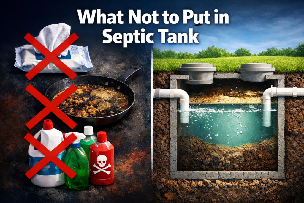 What Not to Put in Septic Tank