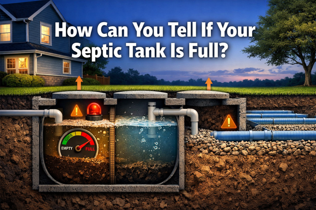 how can you tell if your septic tank is full