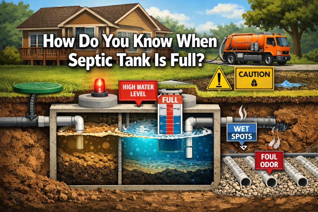 how do you know when septic tank is full