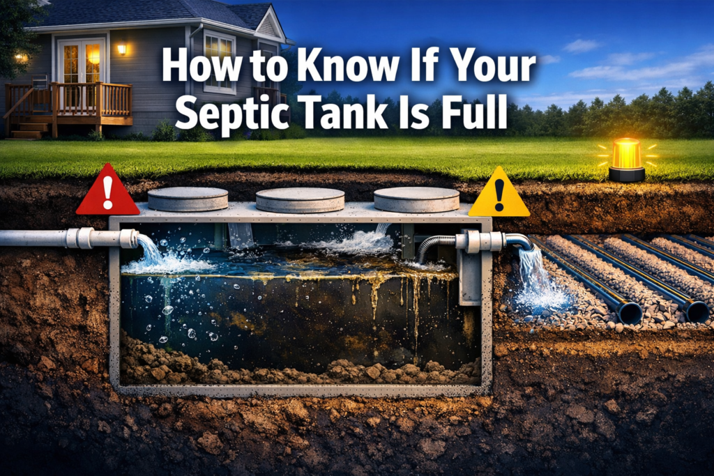 how to know if your septic tank is full