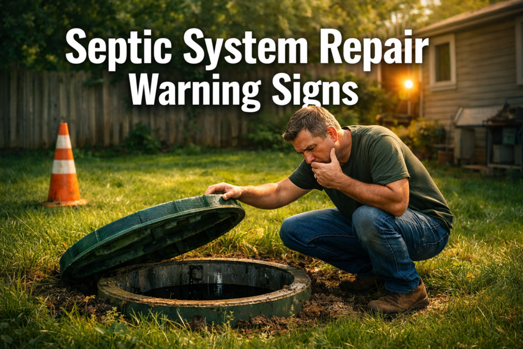 Septic System Repair Warning Signs